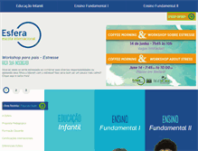 Tablet Screenshot of escolaesfera.com.br